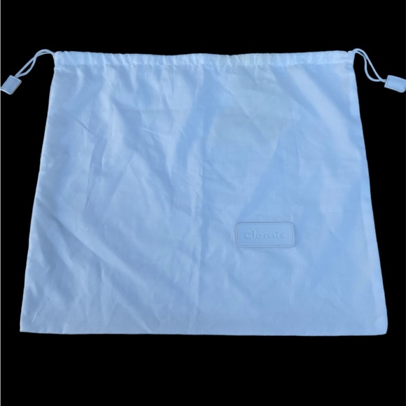 Elemis Designer Empty Dust Bag White With Leather Logo 16" x 14 1/2" - Picture 1 of 6
